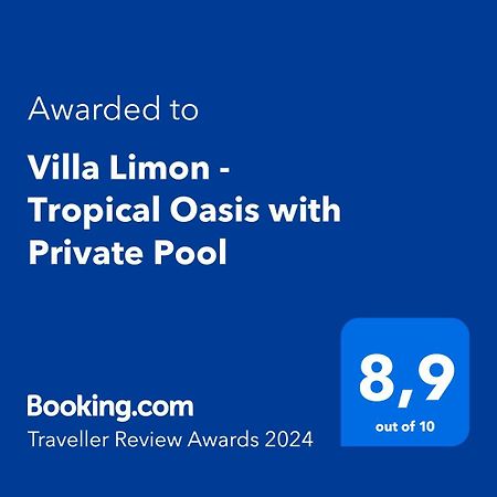 Villa Limon - Tropical Oasis With Private Pool Javea Exterior photo